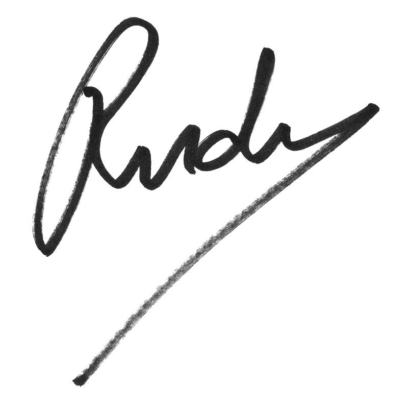 Rudy handgeschreven zwart